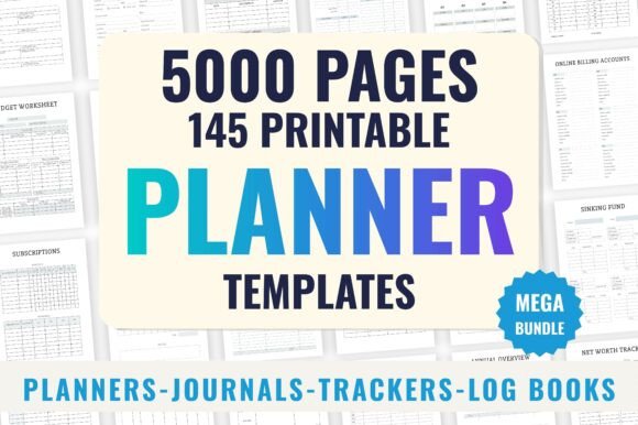 Download 145 Mega KDP Planners Bundle - Premium Resources