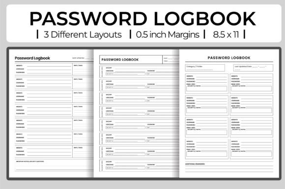 Download Password Keeper Journal's Kdp Interiors - Premium Resources