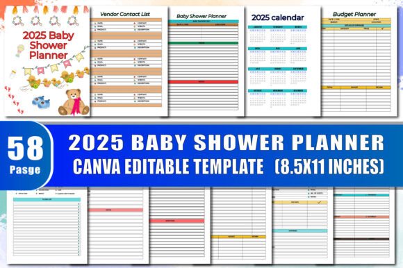 Download 2025 BABY SHOWER PLANNER - Baby shower Collection